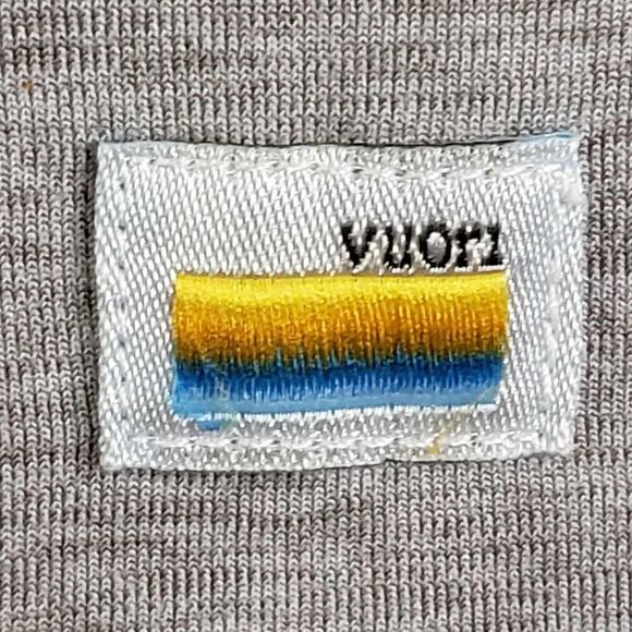 Vuori Henley Shirt Mens Large ? Gray Long Sleeve Performance Stretch Athletic - Picture 7 of 8